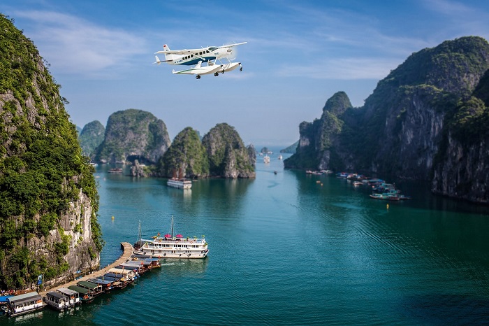 Halong Bay from Seaplane